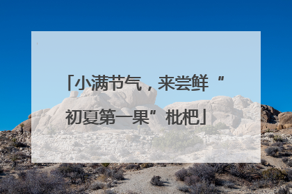 小满节气，来尝鲜“初夏第一果”枇杷