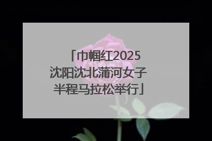 巾帼红2025沈阳沈北蒲河女子半程马拉松举行