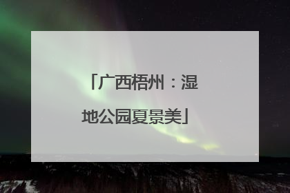 广西梧州：湿地公园夏景美