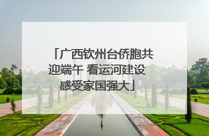广西钦州台侨胞共迎端午 看运河建设感受家国强大