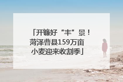 开镰好“丰”景！菏泽曹县159万亩小麦迎来收割季