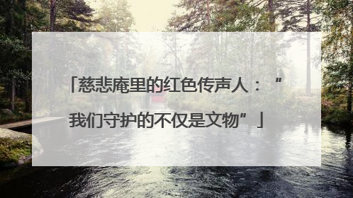 慈悲庵里的红色传声人：“我们守护的不仅是文物”