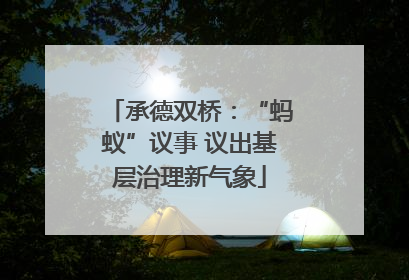 承德双桥：“蚂蚁”议事 议出基层治理新气象