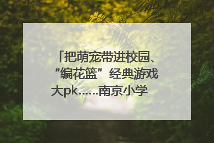 把萌宠带进校园、“编花篮”经典游戏大pk……南京小学花式“庆六一”