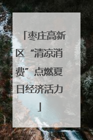 枣庄高新区“清凉消费”点燃夏日经济活力