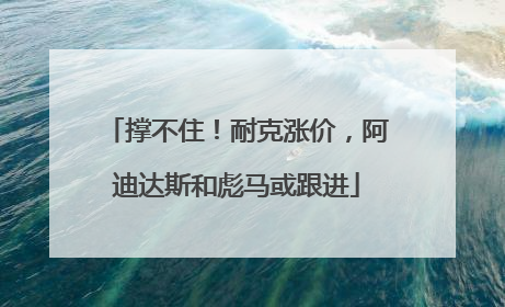 撑不住！耐克涨价，阿迪达斯和彪马或跟进