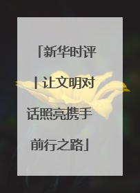 新华时评丨让文明对话照亮携手前行之路