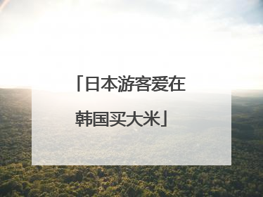 日本游客爱在韩国买大米