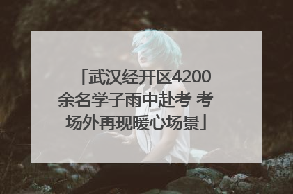 武汉经开区4200余名学子雨中赴考 考场外再现暖心场景