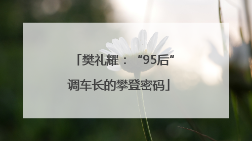 樊礼耀：“95后”调车长的攀登密码