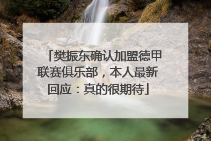 樊振东确认加盟德甲联赛俱乐部，本人最新回应：真的很期待
