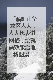 濮阳市华龙区人大：人大代表进网格，绘就高效能治理新图景