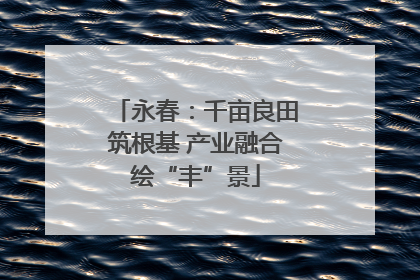 永春：千亩良田筑根基 产业融合绘“丰”景