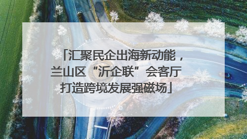 汇聚民企出海新动能，兰山区“沂企联”会客厅打造跨境发展强磁场