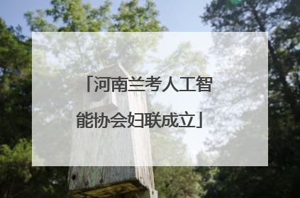 河南兰考人工智能协会妇联成立