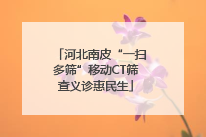 河北南皮“一扫多筛”移动CT筛查义诊惠民生