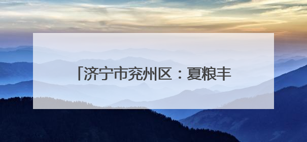 济宁市兖州区：夏粮丰收背后有“智慧田管”