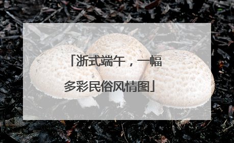 浙式端午，一幅多彩民俗风情图