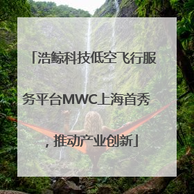 浩鲸科技低空飞行服务平台MWC上海首秀，推动产业创新