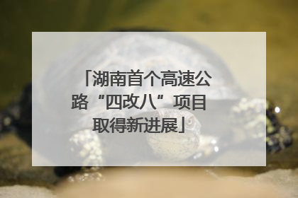 湖南首个高速公路“四改八”项目取得新进展