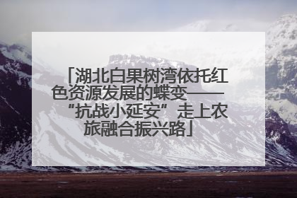湖北白果树湾依托红色资源发展的蝶变——“抗战小延安”走上农旅融合振兴路
