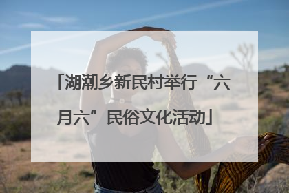 湖潮乡新民村举行“六月六”民俗文化活动