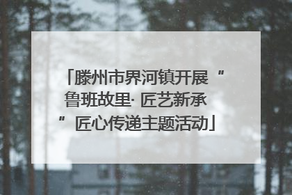 滕州市界河镇开展“鲁班故里· 匠艺新承”匠心传递主题活动