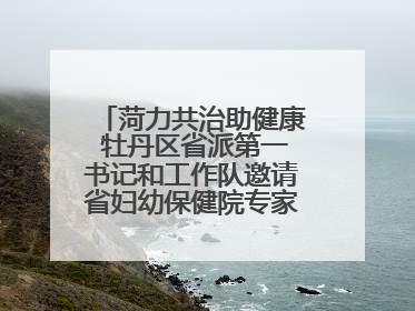 菏力共治助健康 牡丹区省派第一书记和工作队邀请省妇幼保健院专家开展义诊活动