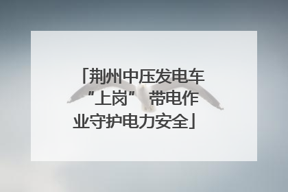 荆州中压发电车“上岗” 带电作业守护电力安全