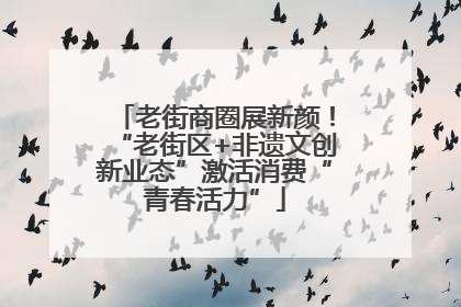 老街商圈展新颜！“老街区+非遗文创新业态”激活消费“青春活力”