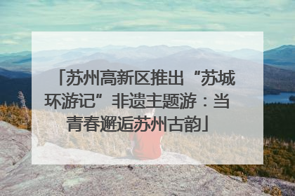 苏州高新区推出“苏城环游记”非遗主题游：当青春邂逅苏州古韵