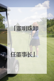董明珠卸任董事长
