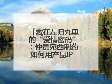 藏在左归丸里的“爱情密码”：仲景宛西制药如何用产品IP讲好品牌故事
