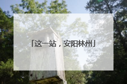 这一站，安阳林州