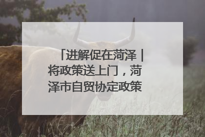 进解促在菏泽｜将政策送上门，菏泽市自贸协定政策专题宣讲会召开