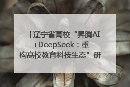 辽宁省高校“昇腾AI+DeepSeek：重构高校教育科技生态”研讨会在沈阳成功举办