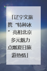 辽宁文旅携“特种冰”亮相北京 多元魅力点燃夏日旅游热情