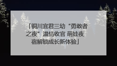 铜川宜君三幼“勇敢者之夜”温情收官 萌娃夜宿解锁成长新体验