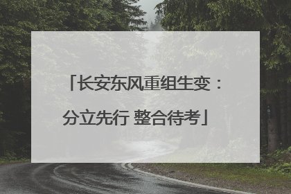 长安东风重组生变：分立先行 整合待考