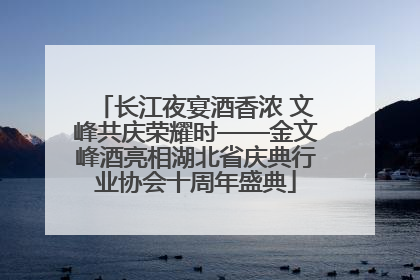 长江夜宴酒香浓 文峰共庆荣耀时——金文峰酒亮相湖北省庆典行业协会十周年盛典