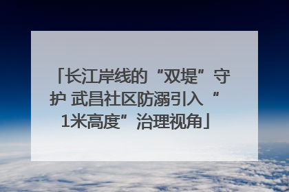 长江岸线的“双堤”守护 武昌社区防溺引入“1米高度”治理视角