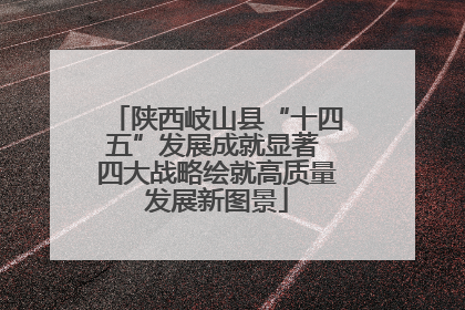 陕西岐山县“十四五”发展成就显著 四大战略绘就高质量发展新图景
