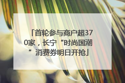 首轮参与商户超370家，长宁“时尚国潮”消费券明日开抢