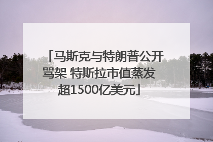 马斯克与特朗普公开骂架 特斯拉市值蒸发超1500亿美元
