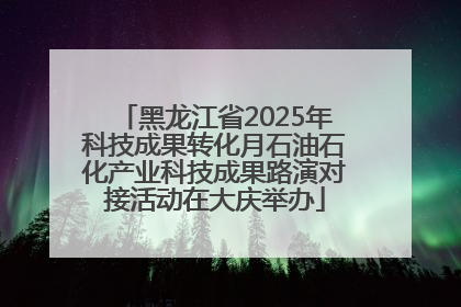 黑龙江省2025年科技成果转化月石油石化产业科技成果路演对接活动在大庆举办