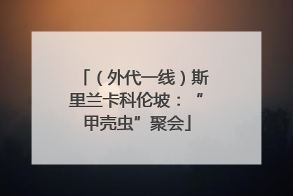 （外代一线）斯里兰卡科伦坡：“甲壳虫”聚会