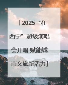 2025“在西宁”超级演唱会开唱 赋能城市文旅新活力