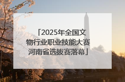 2025年全国文物行业职业技能大赛河南省选拔赛落幕