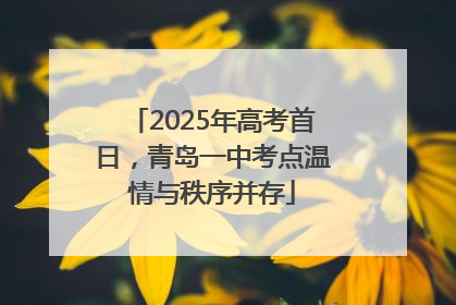 2025年高考首日，青岛一中考点温情与秩序并存