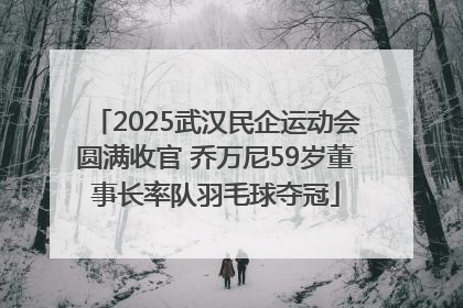 2025武汉民企运动会圆满收官 乔万尼59岁董事长率队羽毛球夺冠